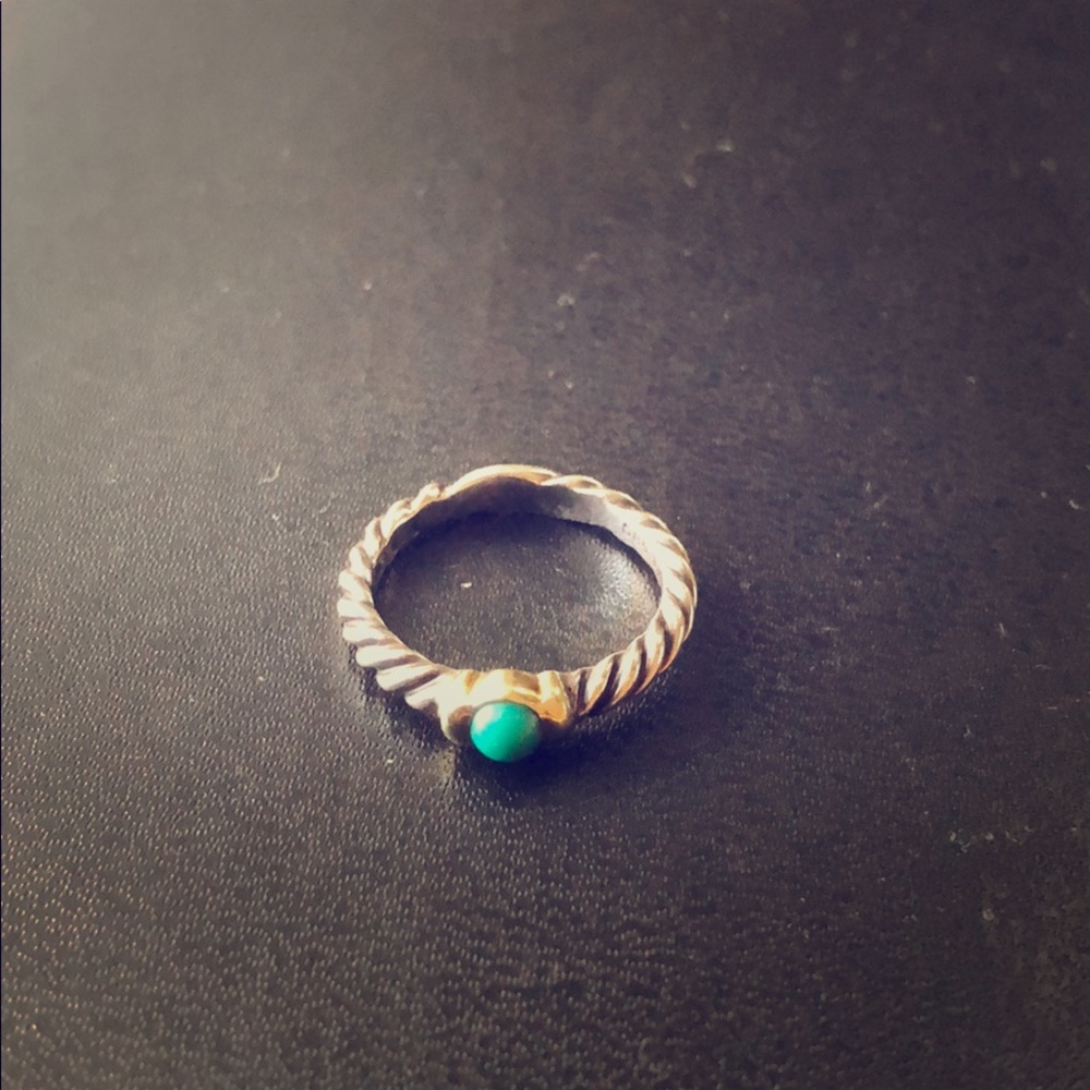 David Yurman Turquoise Hampton Stack Ring